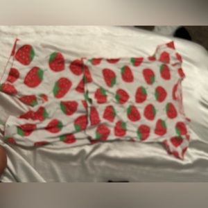 Kid strawberry pajamas